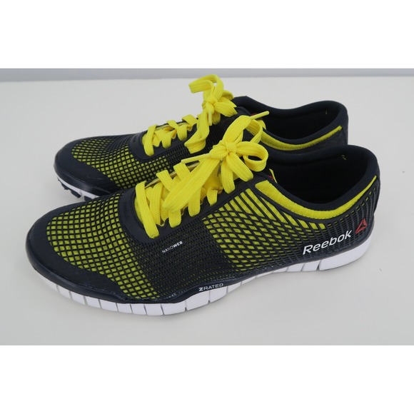 Reebok‎ NanoWeb Training Shoes Men's Size 9 Yellow Black Athletic Sneakers - Picture 6 of 6